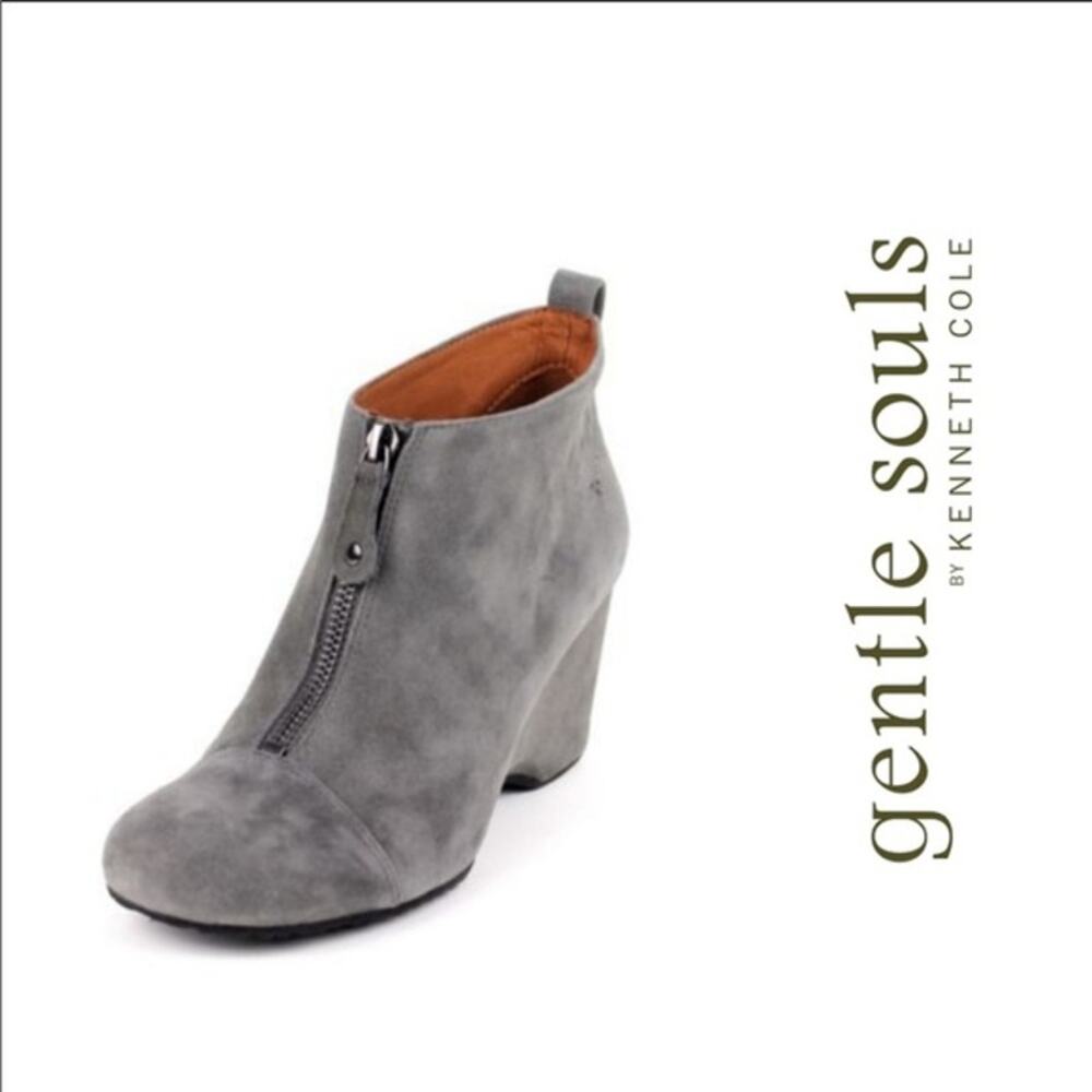 Gentle Souls ‘Ridgual’ Wedge Suede Ankle Boot